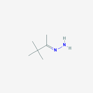 molecular formula C6H14N2 B1654926 (E)-3,3-Dimethylbutan-2-ylidenehydrazine CAS No. 29443-45-6