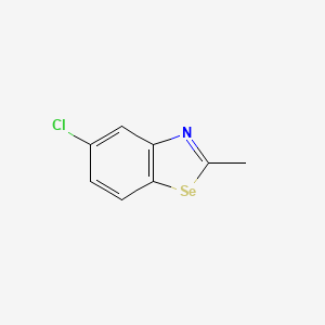 molecular formula C8H6ClNSe B1654927 Benzoselenazole, 5-chloro-2-methyl- CAS No. 2946-15-8