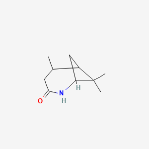 molecular formula C10H17NO B1654929 2,7,7-Trimethyl-5-azabicyclo[4.1.1]octan-4-one CAS No. 295359-16-9
