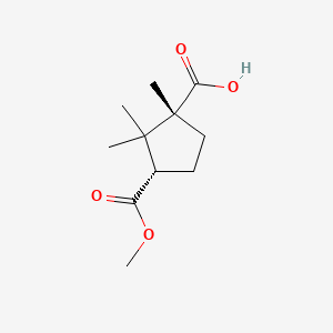 molecular formula C11H18O4 B1654936 Methyl camphorate, (+)- CAS No. 29607-02-1