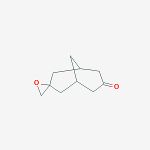 molecular formula C10H14O2 B1654941 Spiro[bicyclo[3.3.1]nonane-3,2'-oxiran]-7-one CAS No. 29681-64-9