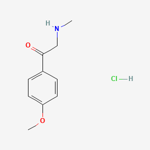 molecular formula C10H14ClNO2 B1654942 1-(4-Methoxyphenyl)-2-(methylamino)ethanone hydrochloride CAS No. 29705-80-4