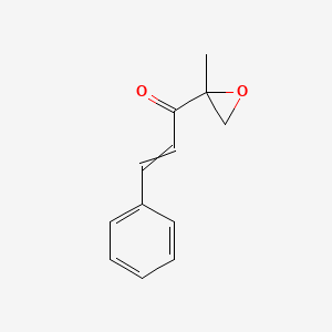 molecular formula C12H12O2 B1654946 1-(2-Methyloxiran-2-yl)-3-phenylprop-2-en-1-one CAS No. 29808-41-1