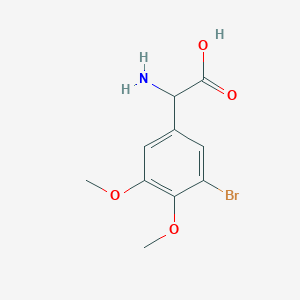 molecular formula C10H12BrNO4 B1654950 Amino(3-bromo-4,5-dimethoxyphenyl)acetic acid CAS No. 299163-83-0