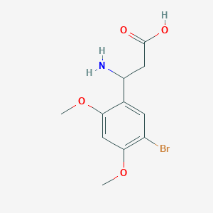 3-Amino-3-(5-bromo-2,4-dimethoxyphenyl)propanoic acid