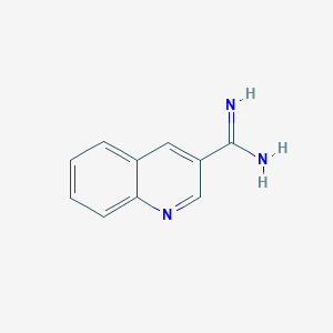 molecular formula C10H9N3 B1654955 Quinoline-3-carboxamidine CAS No. 299423-78-2