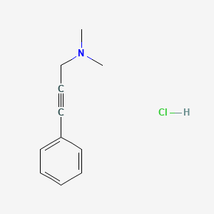 2-Propyn-1-amine, N,N-dimethyl-3-phenyl-, hydrochloride