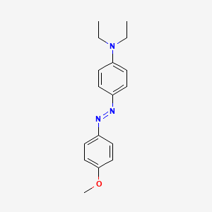 molecular formula C17H21N3O B1654971 Benzenamine, N,N-diethyl-4-[(4-methoxyphenyl)azo]- CAS No. 3009-51-6
