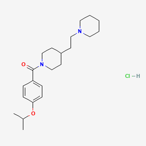 [4-(2-Piperidin-1-ylethyl)piperidin-1-yl]-(4-propan-2-yloxyphenyl)methanone;hydrochloride