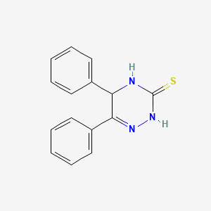 5,6-Diphenyl-4,5-dihydro-as-triazine-3(2H)-thione