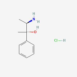Threo-(1)-3-hydroxy-3-phenylbutane-2-ammonium chloride