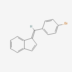 molecular formula C16H11B B1654985 (1E)-1-[(4-bromophenyl)methylene]indene CAS No. 30251-62-8