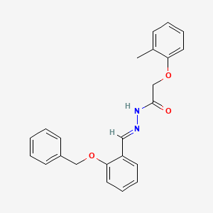 molecular formula C23H22N2O3 B1654993 N'-(2-(Benzyloxy)benzylidene)-2-(2-methylphenoxy)acetohydrazide CAS No. 303083-82-1