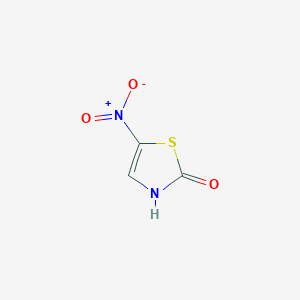 molecular formula C3H2N2O3S B1654999 5-nitro-3H-1,3-thiazol-2-one CAS No. 3034-49-9