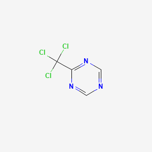 molecular formula C4H2Cl3N3 B1655000 2-(Trichloromethyl)-1,3,5-triazine CAS No. 30361-83-2