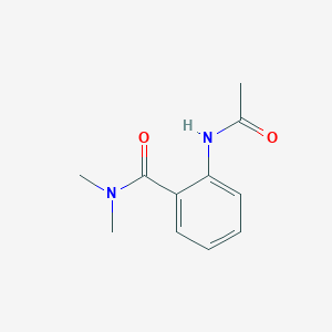 molecular formula C11H14N2O2 B1655001 Benzamide, 2-(acetylamino)-N,N-dimethyl- CAS No. 30367-86-3