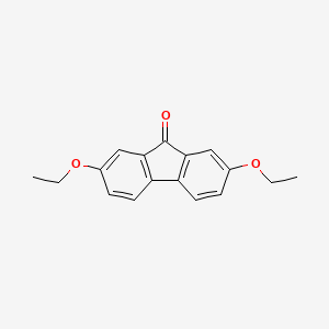 molecular formula C17H16O3 B1655002 9H-Fluoren-9-one, 2,7-diethoxy- CAS No. 303735-64-0