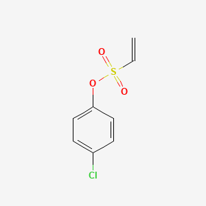 molecular formula C8H7ClO3S B1655020 Ethenesulfonic acid, p-chlorophenyl ester CAS No. 3058-82-0