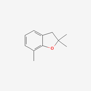 molecular formula C11H14O B1655021 Benzofuran, 2,3-dihydro-2,2,7-trimethyl- CAS No. 30590-60-4