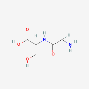 molecular formula C6H12N2O4 B1655023 dl-丙氨酰-dl-丝氨酸 CAS No. 3062-19-9