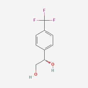 molecular formula C9H9F3O2 B1655024 (S)-1-[4-(Trifluoromethyl)phenyl]-1,2-ethanediol CAS No. 306281-87-8