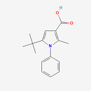 5-Tert-butyl-2-methyl-1-phenylpyrrole-3-carboxylic acid