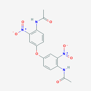 molecular formula C16H14N4O7 B1655029 N-[4-(4-acetamido-3-nitrophenoxy)-2-nitrophenyl]acetamide CAS No. 3070-87-9