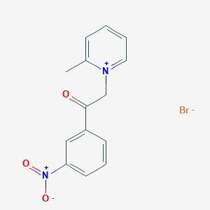 2-Methyl-1-[2-(3-nitrophenyl)-2-oxoethyl]pyridin-1-ium bromide