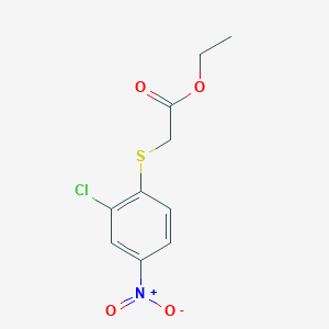 Ethyl 2-(2-chloro-4-nitrophenyl)sulfanylacetate