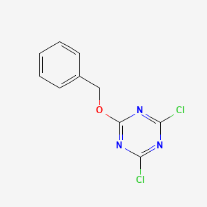 molecular formula C10H7Cl2N3O B1655043 2-(benzyloxy)-4,6-dichloro-1,3,5-triazine CAS No. 30886-24-9