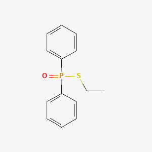 molecular formula C14H15OPS B1655047 Phosphinothioic acid, diphenyl-, S-ethyl ester CAS No. 3096-04-6