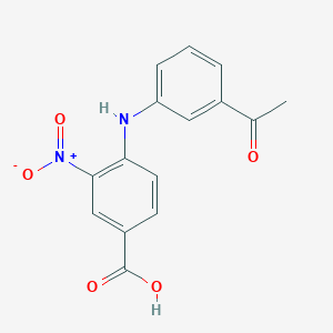 4-[(3-Acetylphenyl)amino]-3-nitrobenzoic acid