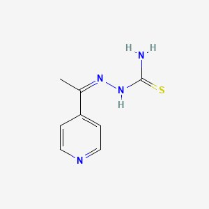 molecular formula C8H10N4S B1655053 Hydrazinecarbothioamide, 2-[1-(4-pyridinyl)ethylidene]- CAS No. 3115-21-7