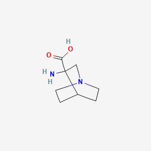 molecular formula C8H14N2O2 B1655067 3-Amino-1-azabicyclo[2.2.2]octane-3-carboxylic acid CAS No. 313643-39-9