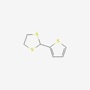 molecular formula C7H8S3 B1655070 1,3-Dithiolane, 2-(2-thienyl)- CAS No. 31404-12-3