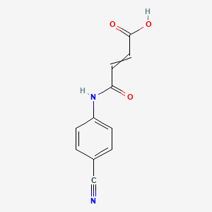 molecular formula C11H8N2O3 B1655075 4-(4-Cyanoanilino)-4-oxobut-2-enoic acid CAS No. 31460-28-3