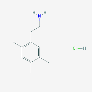 molecular formula C11H18ClN B1655088 2-(2,4,5-Trimethylphenyl)ethanamine;hydrochloride CAS No. 3167-03-1