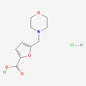 molecular formula C10H14ClNO4 B1655095 5-Morpholin-4-ylmethyl-furan-2-carboxylic acid hydrochloride CAS No. 318245-46-4