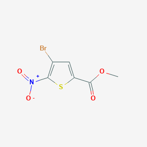 molecular formula C6H4BrNO4S B1655100 Methyl 4-bromo-5-nitrothiophene-2-carboxylate CAS No. 31862-80-3