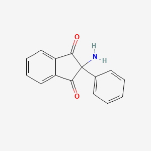 molecular formula C15H11NO2 B1655109 2-Amino-2-phenyl-1H-indene-1,3(2H)-dione CAS No. 3206-68-6