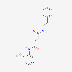 molecular formula C18H20N2O3 B1655120 Butanediamide, N-(2-hydroxyphenyl)-N'-(2-phenylethyl)- CAS No. 321942-74-9