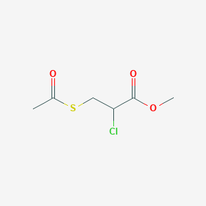molecular formula C6H9ClO3S B1655128 3-乙酰硫代-2-氯丙酸甲酯 CAS No. 32371-92-9