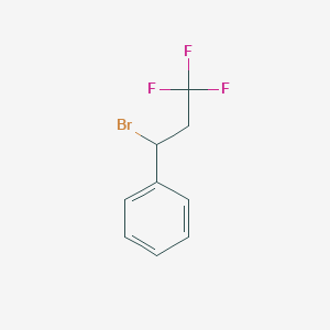molecular formula C9H8BrF3 B1655129 (1-Bromo-3,3,3-trifluoropropyl)benzene CAS No. 3238-20-8