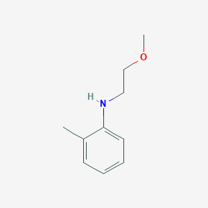 molecular formula C10H15NO B1655130 Benzenamine, N-(2-methoxyethyl)-2-methyl- CAS No. 32382-67-5