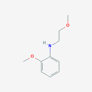 molecular formula C10H15NO2 B1655131 2-methoxy-N-(2-methoxyethyl)aniline CAS No. 32382-70-0