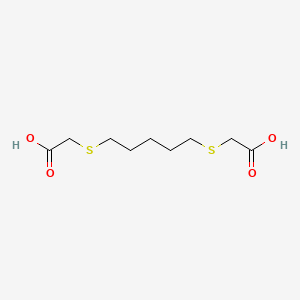 molecular formula C9H16O4S2 B1655132 2-[5-(Carboxymethylsulfanyl)pentylsulfanyl]acetic acid CAS No. 32386-31-5