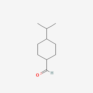 molecular formula C10H18O B1655145 4-(Propan-2-yl)cyclohexane-1-carbaldehyde CAS No. 32533-97-4