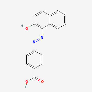 molecular formula C17H12N2O3 B1655156 Benzoic acid, p-((2-hydroxy-1-naphthyl)azo)- CAS No. 32624-40-1