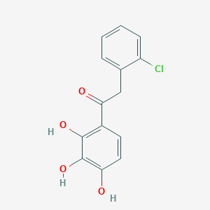 molecular formula C14H11ClO4 B1655166 2-(2-Chlorophenyl)-1-(2,3,4-trihydroxyphenyl)ethanone CAS No. 328020-19-5