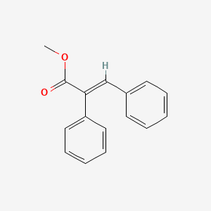 molecular formula C16H14O2 B1655172 alpha-Phenylcinnamic acid methyl ester CAS No. 32892-18-5